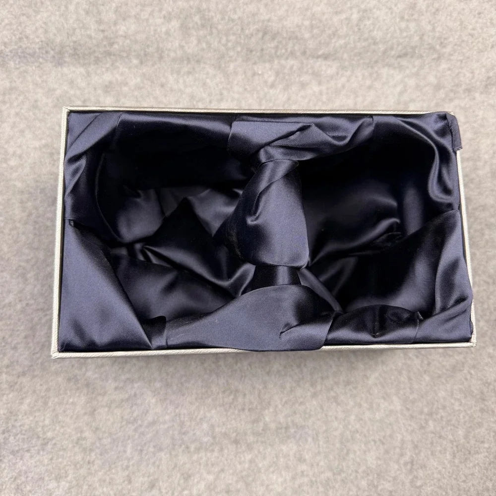 Glencairn Crystal Navy Blue Double Glass Presentation Box Empty Satin Lined
